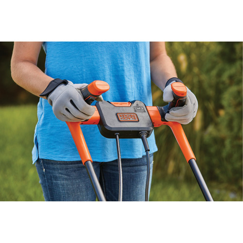 Lawn Mower with Comfort Grip Handle, Push Walk-Behind, Electric, 15" Cutting Width Distribution Élite MP