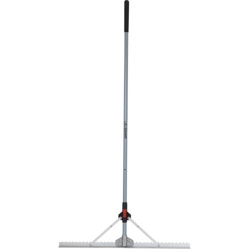 R&acirc;teau &agrave; niveler pour am&eacute;nagement paysager avec t&ecirc;te pliante, Manche Fibre de verre, 36" la, Lame Aluminium Distribution Élite MP