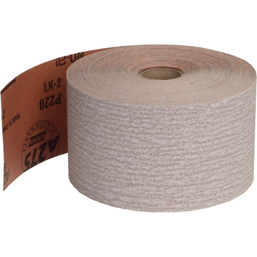 Abrasive No-Fil PSA Paper Roll, Aluminum Oxide, 2-3/4" W x 135' L, 220 Grit Distribution Élite MP