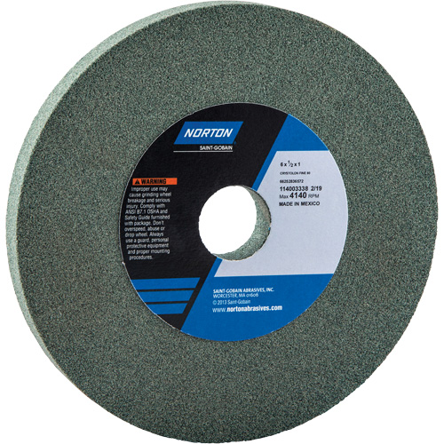 Meules pour rectifieuses d'&eacute;tabli - Meules Gemini, 6" x 1/2", Arbre de 1" Distribution Élite MP