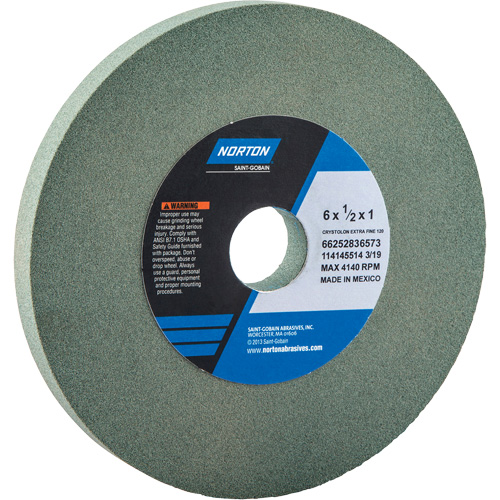 Meules pour rectifieuses d'&eacute;tabli - Meules Gemini, 6" x 1/2", Arbre de 1" Distribution Élite MP