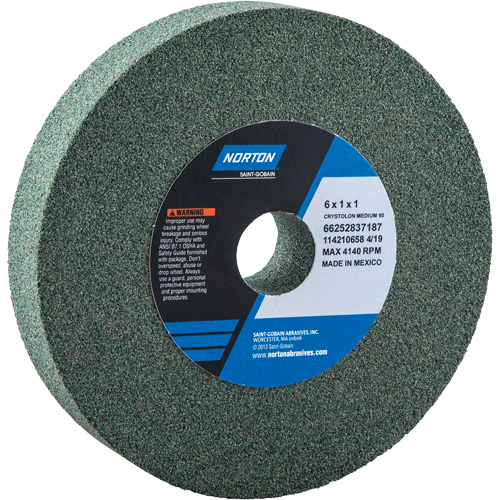 Meules pour rectifieuses d'&eacute;tabli - Meules Gemini, 6" x 1", Arbre de 1" Distribution Élite MP