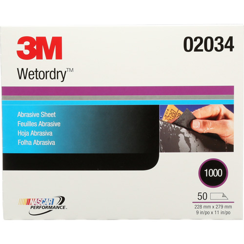 Feuille abrasive Imperiale, 9" x 11", Grain 1000, Carbure de silicium Distribution Élite MP