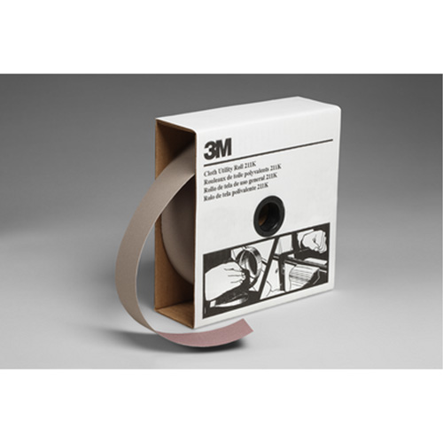 Rouleau de toile abrasive utilitaire 211K, Oxyde d'aluminium, 2" la x 150' lo, Grain 100 Distribution Élite MP