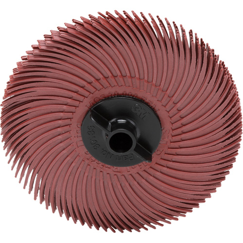 Meule en soie radiale Scotch-Brite, Oxyde d'aluminium, Grain 220, 3" dia. Distribution Élite MP