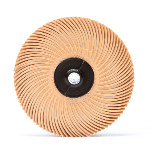 Scotch-Brite Radial Bristle Disc, Aluminum Oxide, 6 Micron Grit, 3" Dia. Distribution Élite MP