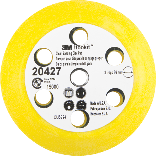 Ensemble pour disque de ponçage net Hookit, dia 3" Distribution Élite MP