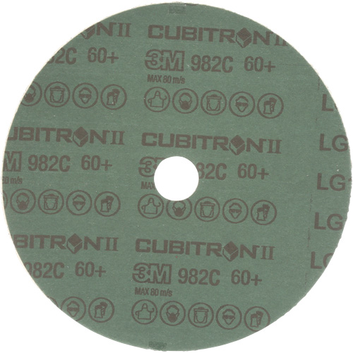 Cubitron II Fibre Discs - 982C, Ceramic Grain, 60+, 7" Dia x 7/8" Arbor Distribution Élite MP