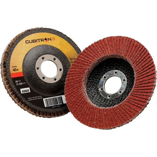 Cubitron II Flap Disc 967A, 4-1/2" x 7/8", Type 27, 40+ Grit, Ceramic Distribution Élite MP
