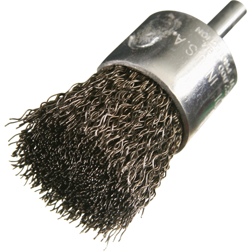 Brosses mont&eacute;es &agrave; fils cr&ecirc;p&eacute;s, 1", Fils 0,014", Tige 1/4" Distribution Élite MP