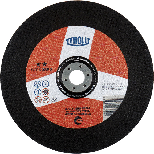 Disque de coupe INOX de premi&egrave;re qualit&eacute;, 6" x 5/64", Arbre de 7/8", Type 27, Oxyde d'aluminium, 10 200 Tr/min Distribution Élite MP