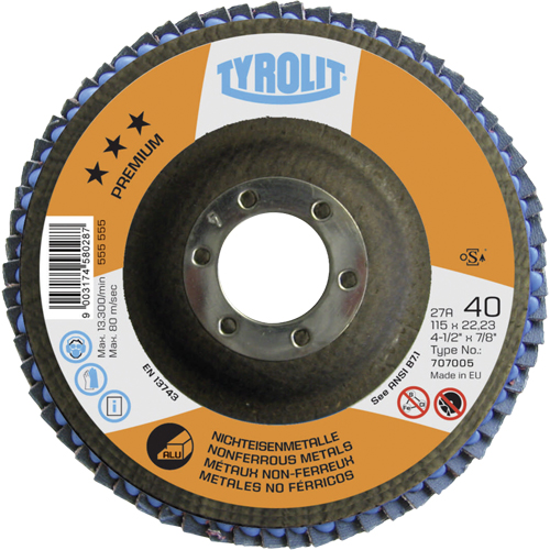Flap Disc, 4-1/2" x 7/8", Type 29, 40 Grit, Ceramic Distribution Élite MP