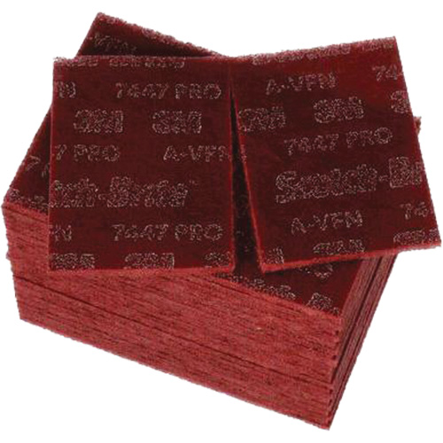 Scotch-Brite 7447 Hand Pads, Aluminum Oxide, 9" x 6", Very Fine Grit Distribution Élite MP