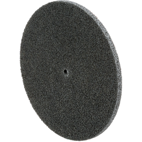 Meule unitaris&eacute;e EXL Scotch-Brite, 6" x 1/4", Arbre de 1/4", Grain de Fin, Carbure de silicium Distribution Élite MP