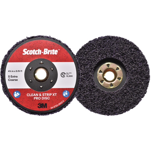 Disque  Clean and Strip  XT Pro Scotch-Brite, 4-1/2" dia., Grain Extra grossier, Carbure de silicium Distribution Élite MP