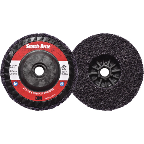 Disque  Clean and Strip  XT Pro Scotch-Brite, 4-1/2" dia., Grain Extra grossier, Carbure de silicium Distribution Élite MP
