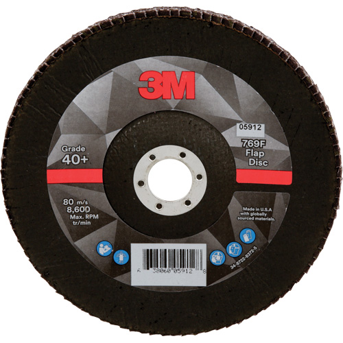 769F Quick Change Flap Disc, 7" x 7/8", Type 29, 120+ Grit, Aluminum Oxide/Ceramic Distribution Élite MP