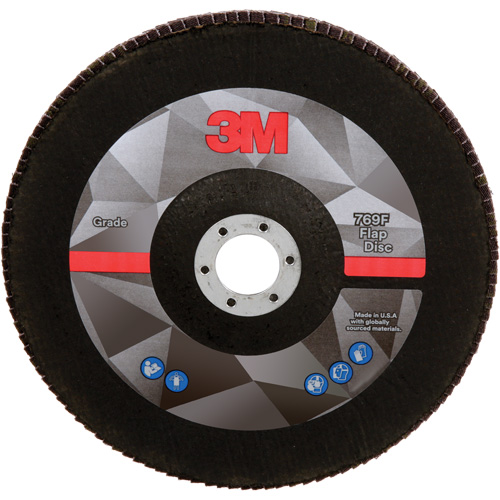 Disque &agrave; lamelles &agrave; changement rapide 769F, 7" x 7/8", Type 27, Grain 60+, Oxyde d'aluminium/C&eacute;ramique Distribution Élite MP