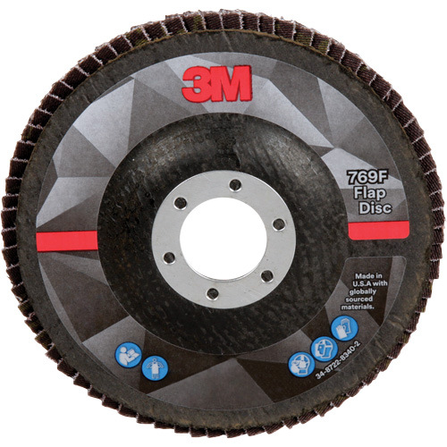 Disque &agrave; lamelles &agrave; changement rapide 769F, 5" x 7/8", Type 27, Grain 40+, C&eacute;ramique Distribution Élite MP