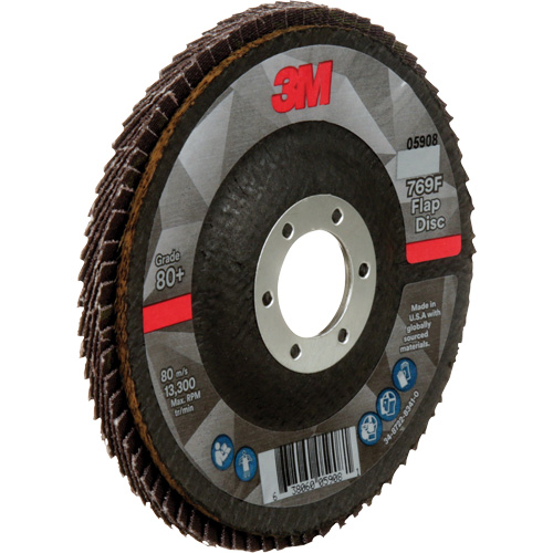 Disque &agrave; lamelles &agrave; changement rapide 769F, 4-1/2" x 7/8", Type 29, Grain 80+, C&eacute;ramique Distribution Élite MP