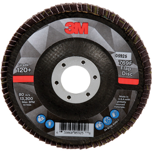 769F Quick Change Flap Disc, 4-1/2" x 7/8", Type 29, 120+ Grit, Ceramic Distribution Élite MP