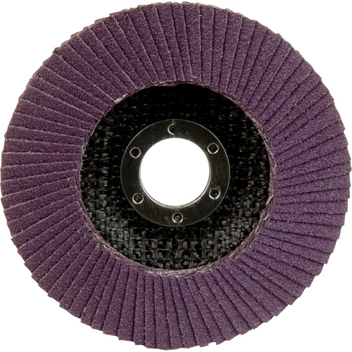 Disque &agrave; lamelles &agrave; changement rapide 769F, 4-1/2" x 7/8", Type 27, Grain 80+, C&eacute;ramique Distribution Élite MP