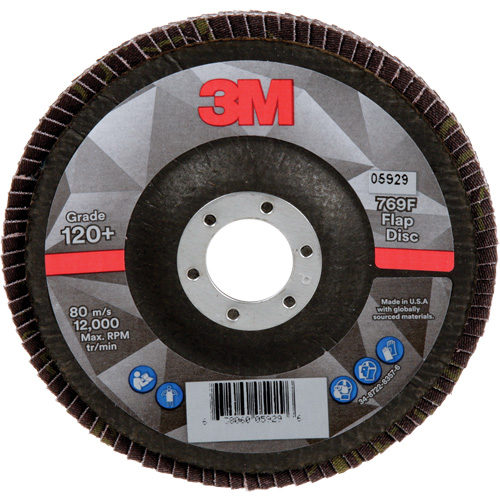 769F Quick Change Flap Disc, 5" x 7/8", Type 29, 120+ Grit, Ceramic Distribution Élite MP