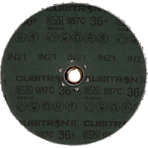 Disque en fibre 987C Cubitron II, C&eacute;ramique, 36+, 4-1/2" Dia Distribution Élite MP