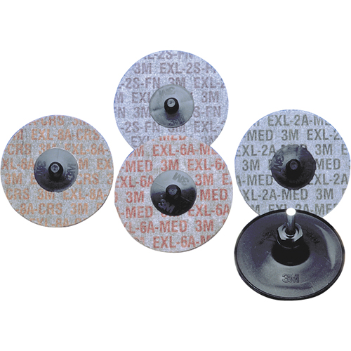 Buff & Blend&reg; Products - Scotch-Brite Exl Roloc Unitized Wheels, 3" x 6A Grit, Aluminum Oxide Distribution Élite MP