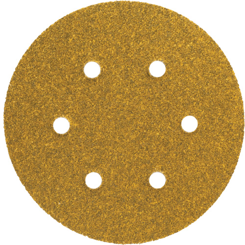 Gold Reserve A296 Paper Hook & Loop Vacuum Disc, 5" Dia., P220/Fine Grit, Aluminum Oxide, C-Weight Distribution Élite MP