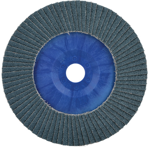 Disque &agrave; lamelles &agrave; garnissage rapide BueFire, 7" x 7/8", Type 27, Grain 40, Alumine de zirconium Distribution Élite MP