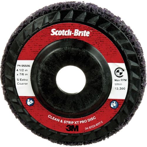 Scotch-Brite Clean and Strip XT Pro Disc XO-DC, 4-1/2" Dia., Extra Coarse Grit, Silicon Carbide Distribution Élite MP