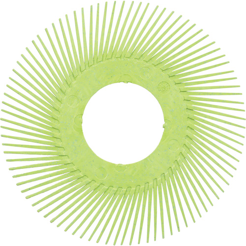 Brosse radiale en soies de pr&eacute;cision type A PN-RB sans adaptateur Scotch-Brite, C&eacute;ramique, Grain 50+, 6" dia. Distribution Élite MP