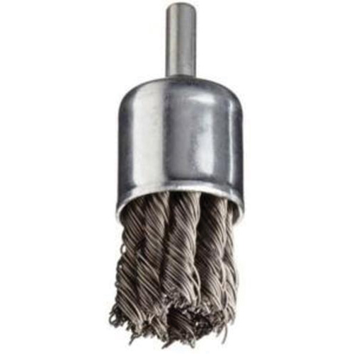 Stem Mounted Knotted Wire Brush, 1" Dia. x 1/4" Arbor Distribution Élite MP