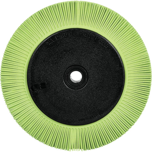 Brosse radiale en soies de pr&eacute;cision type S PN-RB avec bride Scotch-Brite , C&eacute;ramique, Grain 50+, 8" dia. Distribution Élite MP