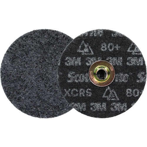 Meule &agrave; changement rapide Scotch-Brite &agrave; usage intensif pour le conditionnement de surface de pr&eacute;cision, HD- DN, 5" dia., Grain 80+, C&eacute;ramique Distribution Élite MP
