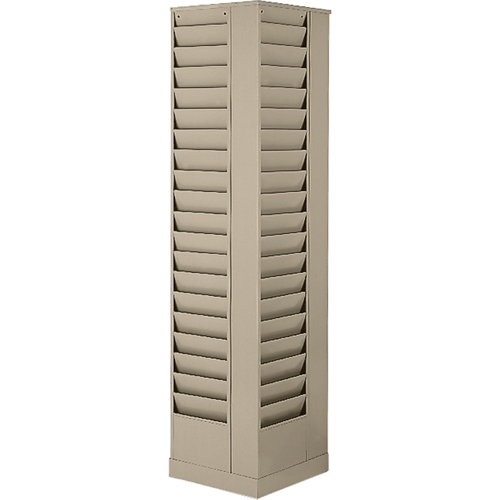 Pr&eacute;sentoirs, Rotatif, 23 fentes, Acier, 14-1/8" la x 14-1/8" p x 66" h Distribution Élite MP