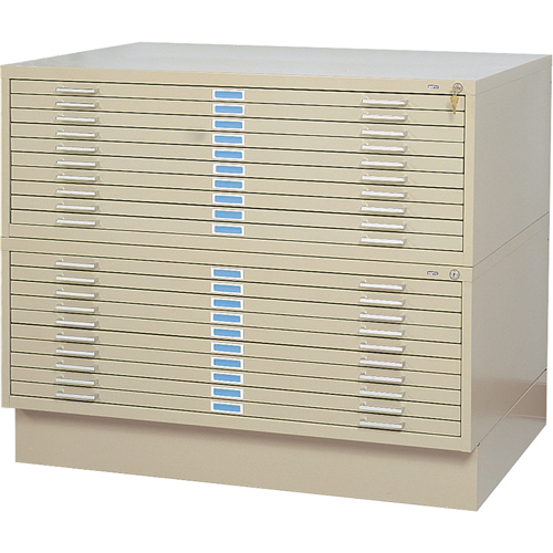 Classeurs en acier pour plans, 10 Tiroirs, 46-3/8" la x 35-3/8" p x 16-1/2" h Distribution Élite MP