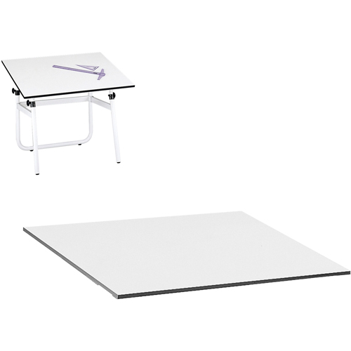 Table Top for Vista Adjustable Drawing Table, 48" W x 3/4" H, White Distribution Élite MP