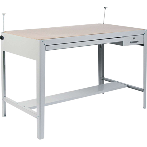 Base pour table &agrave; dessin de pr&eacute;cision, 56-3/8" la x Gris Distribution Élite MP
