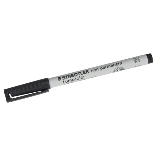 Marqueur Lumocolor &agrave; encore soluble, &agrave; pointe moyenne, noir, Noir, Pointe Moyen Distribution Élite MP