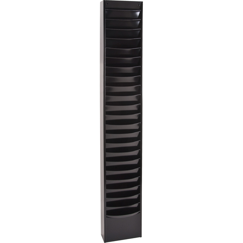 Literature Storage Racks, Stationary, 23 Slots, Steel, 9-3/4" W x 4-1/8" D x 65-1/2" H Distribution Élite MP