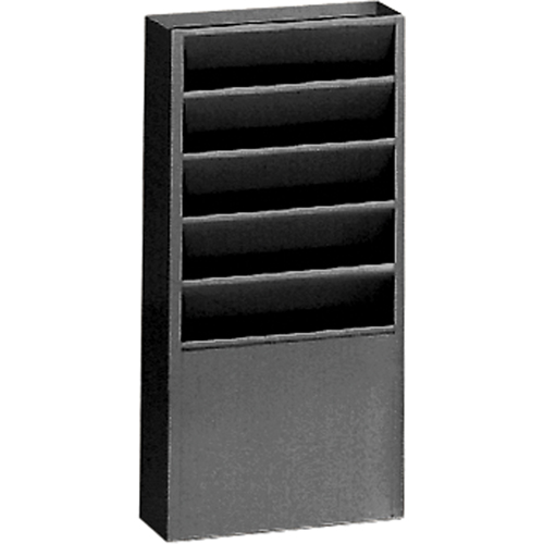 Pr&eacute;sentoirs, Stationnaire, 5 fentes, Acier, 9-3/4" la x 4-1/8" p x 21" h Distribution Élite MP