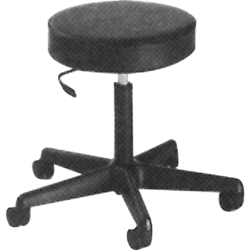 900 Series Task Stool, Mobile, Adjustable, 16" - 22", Fabric Seat, Black Distribution Élite MP