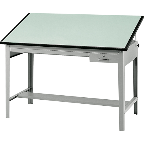 Base pour table &agrave; dessin de pr&eacute;cision, 56-3/8" la x Gris Distribution Élite MP