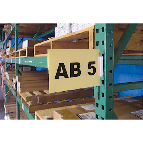 Ensembles d'&eacute;tiquettes pour all&eacute;es d'entrep&ocirc;t &agrave; fixation par pression Slip 'N Stik, 11" x 8-1/2", Plastique Distribution Élite MP