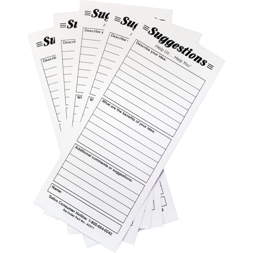 Boîtes &agrave; suggestions - Cartes de suggestions, 25 cartes/pqt Distribution Élite MP