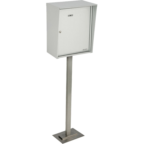 Collecting Boxes, Pedestal -Mounted, 21" x 12-7/8", Aluminum Distribution Élite MP