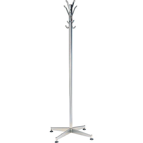 Coat Tree, 60" H, Steel, Chrome, 8 Hook(s) Distribution Élite MP