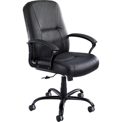 Serenity Big & Tall Chair, Leather, Black, 500 lbs. Capacity Distribution Élite MP